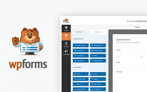 WPForms  – 最好的拖放式WordPress在线表单生成器