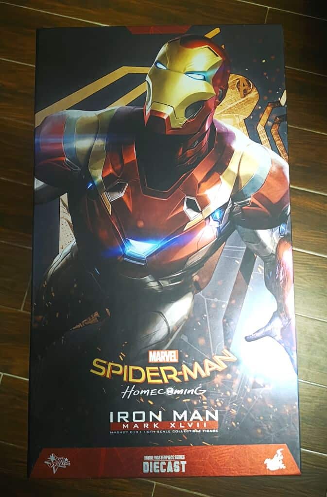 开箱丨Hot Toys 蜘蛛侠英雄远征钢铁侠Mark 47 1:6比例合金珍藏人偶插图4