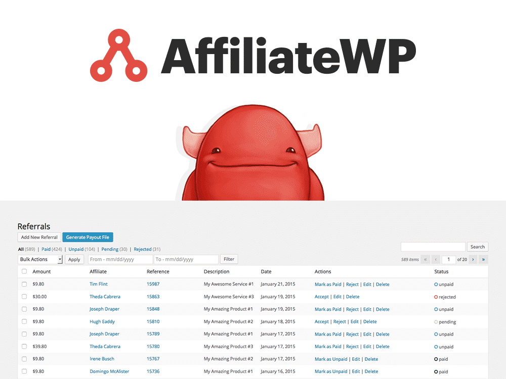 AffiliateWP 汉化版【v2.6.8】插图